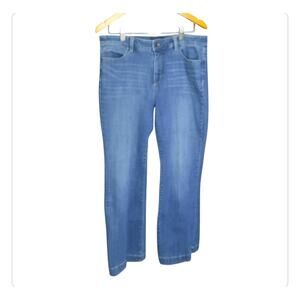 Talbots Flawless Five Pocket Flare Womens Blue Jeans Size 12